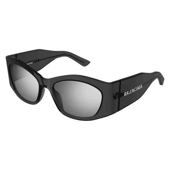 New Authentic  BALENCIAGA Everyday Grey Square BB0329S 003 Sunglasses Women - Picture 1 of 4